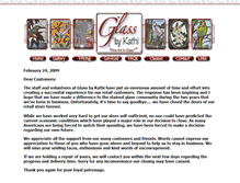 Tablet Screenshot of glassbykathi.com